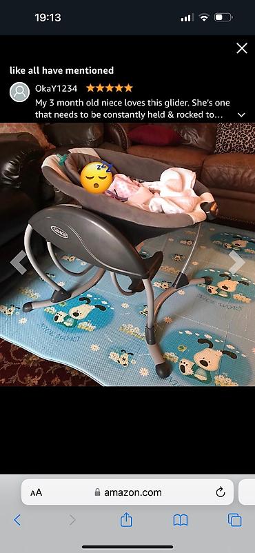 neni: Graco glider elektrikli yelləncən və anaqucağı 386 azn alınıb — 6