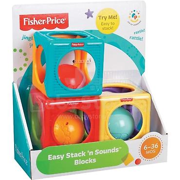 Inkişaf etdirici oyuncaqlar: Fisher-Price rəngli inkişafetdirici kublar dəsti - 3 ədəd plastik — 1