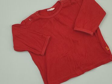 czerwona elegancka bluzka: Bluza, 6-9 m, stan - Dobry