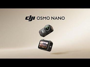 Foto və videokameralar: DJI Osmo Nano — kompakt aksiya kamerası. Qutu üzərindəki məlumatlar — 1