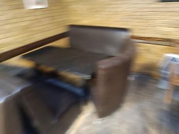 Restoran mebeli: Obyekt təmirə gedir,şəkildə olan divanlar,bəzi stollar,televizorlar — 12