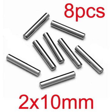 серебряные контакты: Штифт металлический, соединительный, 8 шт в комплекте, длина 10 мм
