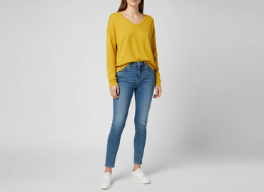 zara zolty sweter: F&F, Sweter damski, rozmiar L