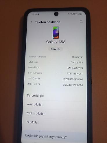 galaxy s20 plus: Samsung Galaxy A52, 128 GB, rəng - Qara, İki sim kartlı — 3