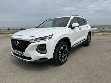 белый hyundai: Hyundai Santa Fe: 2019 г., 2 л, Автомат, Дизель, Внедорожник