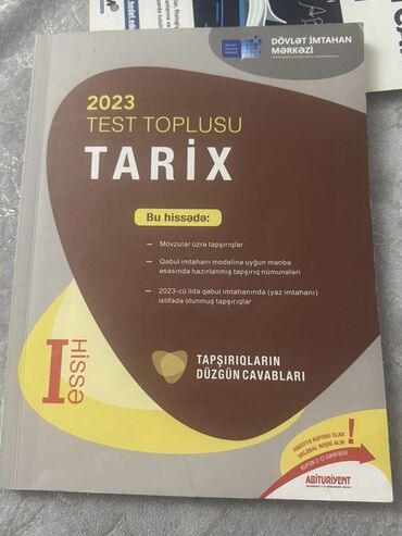 2023-cü il üçün hazırlanmış bu test toplusu, "Tarix" fənnindən qəbul