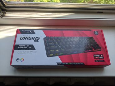 переходник для телефона для клавиатуры и мыши: Клавиатура, HyperX, Механическая, Проводное подключение, Размер: 65%