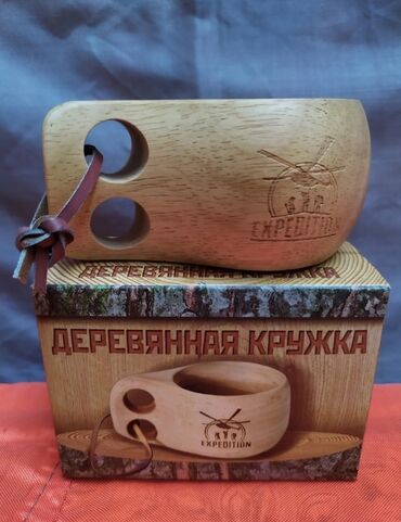 купить поролон в бишкеке: Продаётся деревянная кружка "KUKSA". Отличный подарок для ценителей