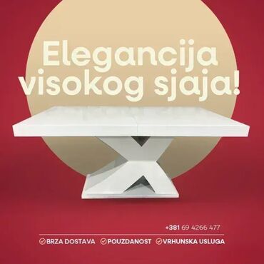 pivski sto i klupe: 🍽️ Trpezarijski sto X – Elegancija i funkcionalnost 🍽️ ✨ Moderan