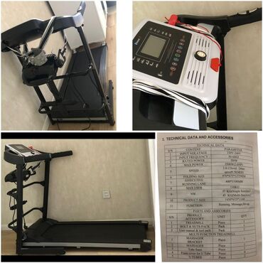 masaj sumqayit: Qaçış aparatı satılır 110 kg,massaj aparatı da var üstünde,5-6 defe