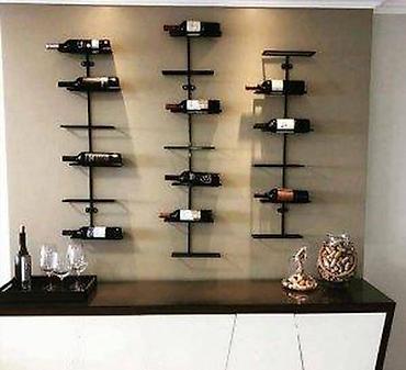 aparati na kapsule: ZIDNE POLICE ZA VINO | Izrada nameštaja po meri Drvo&metal — 1