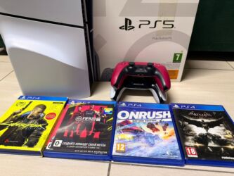 бу джойстик ps4: PS5 Слим с дисководом 8К, HDR, комплект Полная комплектация: консоль