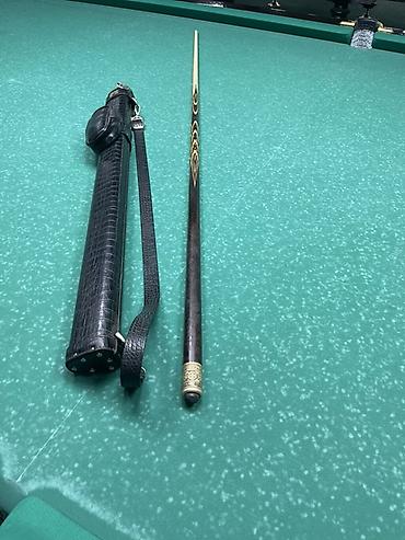 Бильярдные столы: Кий для русского бильярда с чехлом. - Разборный, двухсоставной — 2