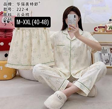 трусики китай: Пижама, Хлопок, Китай, На пуговицах, M, L, XL — 3