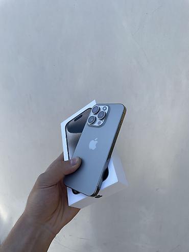 apple iphone 15: IPhone 15 Pro, Б/у, 128 ГБ, Natural Titanium, Чехол, 85 % — 2