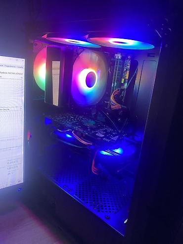 игровой пк комплект: Компьютер, ядер - 8, ОЗУ 16 ГБ, Игровой, Новый, Intel Core i7, AMD Radeon RX 580, SSD — 7