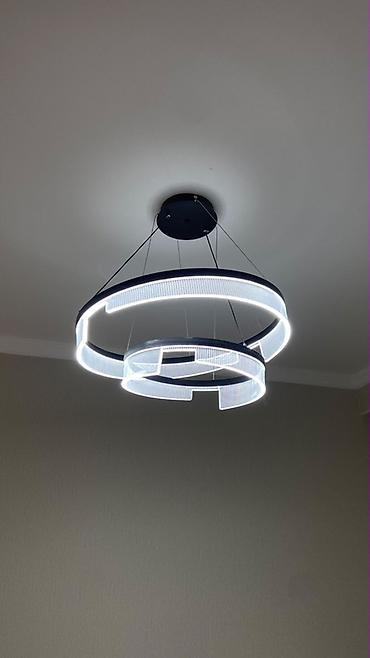 форма для колец: Подвесной LED-светильник в современном стиле - Двухъярусная — 3
