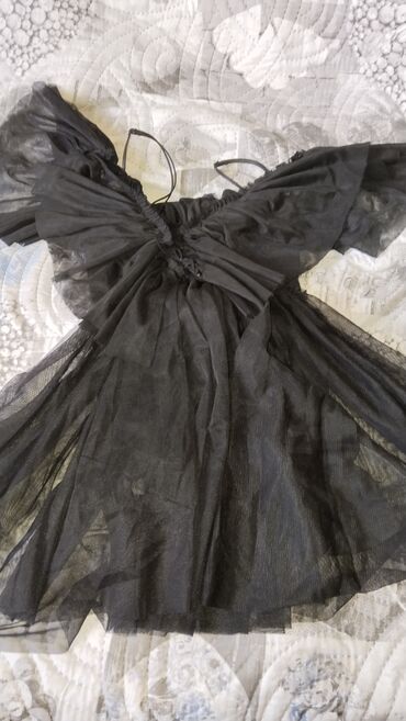 haljine od pliša: S (EU 36), M (EU 38), bоја - Crna, Drugi stil, Dugih rukava