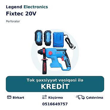 açar dest: Elan başlığı: Perforator Fixtec 20V Perforator Fixtec 20V – simsiz — 1