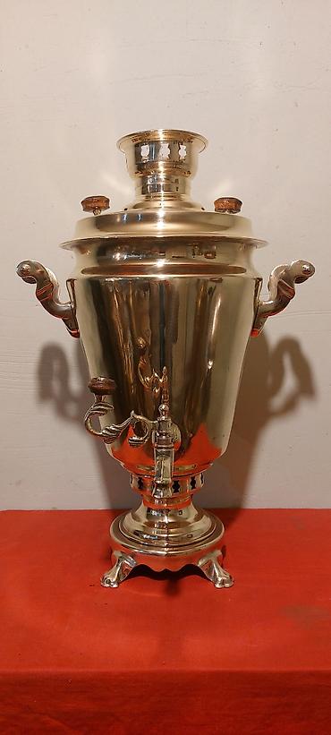 antik samovar: 1950-ci illerin Tula istehsali samavarlar 7-litrlikdir, materiallari; — 2
