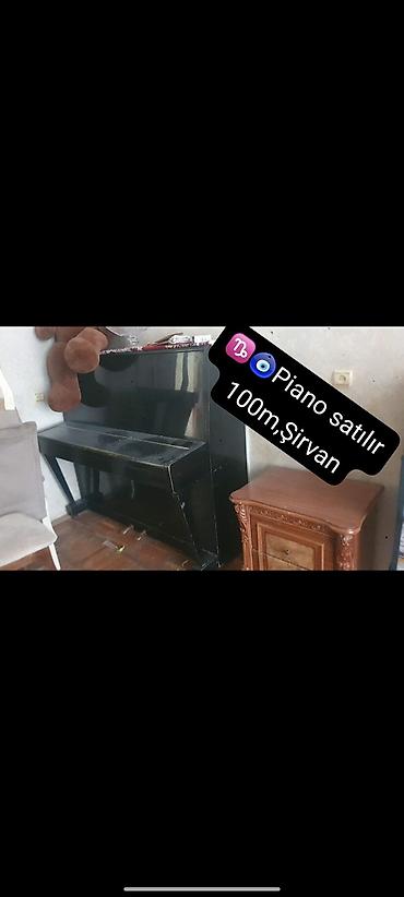 инструмент: Piano satılır – Şirvan - Akustik upright piano, klassik qara korpus - — 1