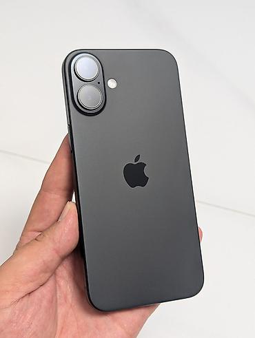 IPhone 16 Plus, Б/у, 128 ГБ, Черный, 100 %