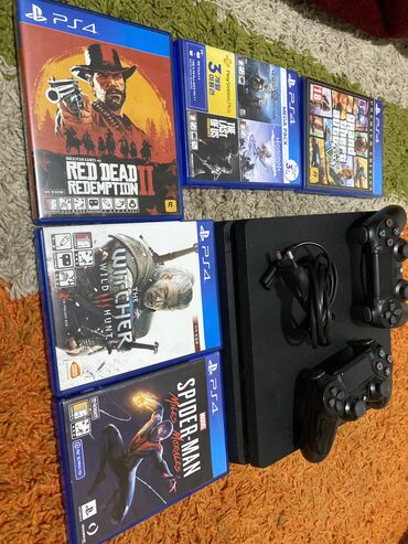 playstation 4 цена в бишкеке: 🎮 Продаю PS4 Slim 500GB с 2 геймпадами и 6 топовыми играми! 🔥