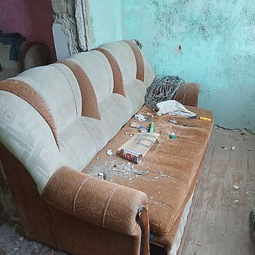set mebel: Divan iki kreslo 20 manata satıllr hövsan qasəbəsindədi - Rəng: bej — 2
