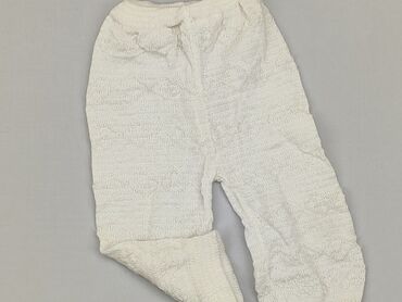 biale legginsy z wysokim stanem: Sweatpants, 3-6 months, condition - Good