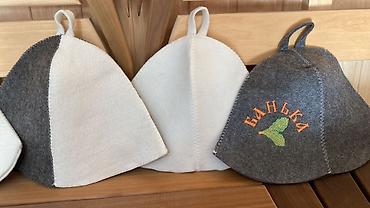 Digər baş geyimləri: Sauna papağı, sauna aksesuarları — 2