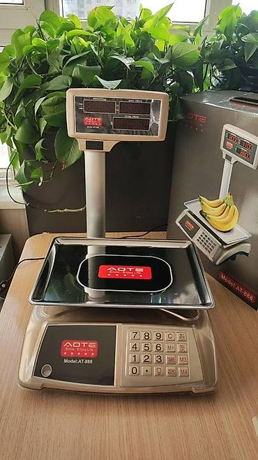 Соода жабдуулары: Торговые электронные весы AOTE AT-888 с расчётом стоимости - — 2