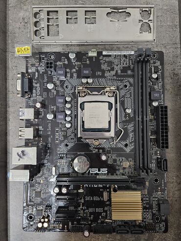 i5 9100: Материнская плата, Б/у, Asus, LGA1151, Для ПК