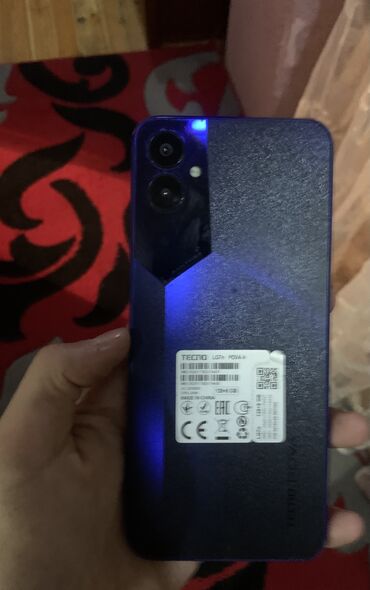 Tecno: Tecno Pova 4, 128 GB, rəng - Göy, Barmaq izi