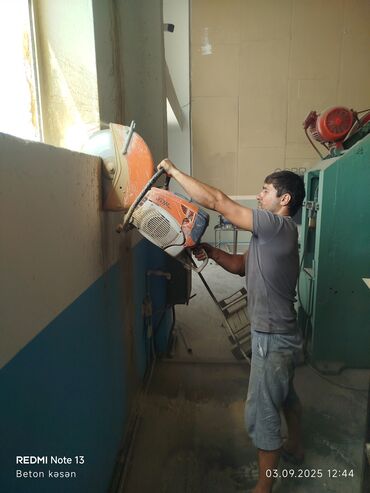 Tikinti işləri: Beton kəsmə xidməti - Divar, döşəmə və tavanlarda dəqiq kəsimlər - — 4