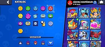 brawl stars 2: Brawl Stars hesabı – yüksək səviyyəli kolleksiya və zəngin kostümler — 5