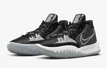кроссовки для баскетбола: Nike Kyrie Low 4 TB Black/grey 44 размер, слегка маломерят