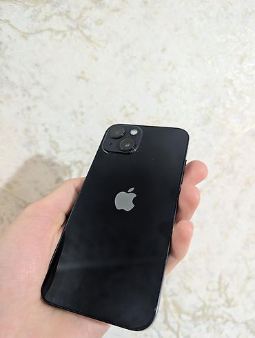IPhone 13, Б/у, 128 ГБ, Черный, Защитное стекло, Чехол, 100 %