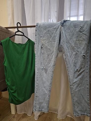 triko dest: Qadın geyim dəsti – 4 parçadan ibarət 25 m birlikde - Açıq mavi, düz — 8