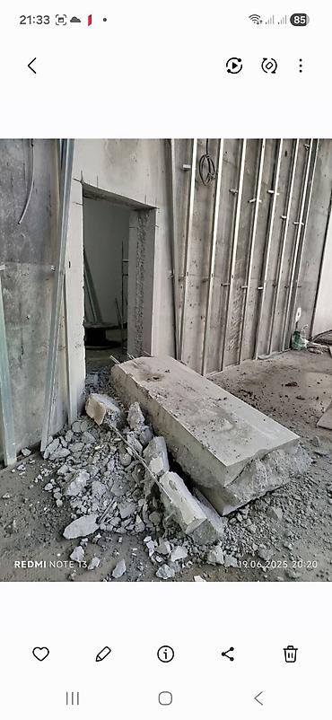 Beton işləri: Beton kəsimi və deşmə xidməti - Armaturlu/armatursuz beton, monolit — 23