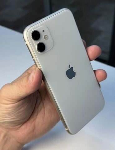 бу 11 айфон: IPhone 11, Б/у, 64 ГБ, White Titanium, Защитное стекло, Чехол, 76 %