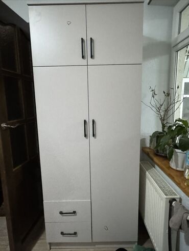 шкаф четырёхстворчатый: Шкаф для одежды, Прямой, ЛДСП