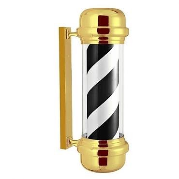 Reklam lövhələri: Bərbərxana üçün klassik “barber pole” işıqlı lövhə. xrom material — 3