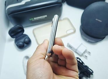 Apple iPhone: IPhone X, Б/у, 64 ГБ, Серебристый, Зарядное устройство, Чехол, Наушники, 100 % — 2