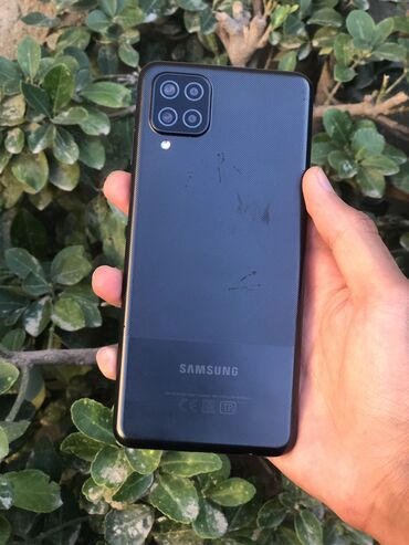 Samsung: Samsung Galaxy A12, 64 GB, rəng - Qara, Sensor, Barmaq izi, Simsiz şarj