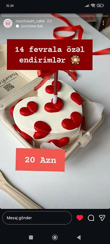 Başqa xidmətlər: Şirniyyat aləmi hər cür tort ların dekorlarin hazırlanması — 9