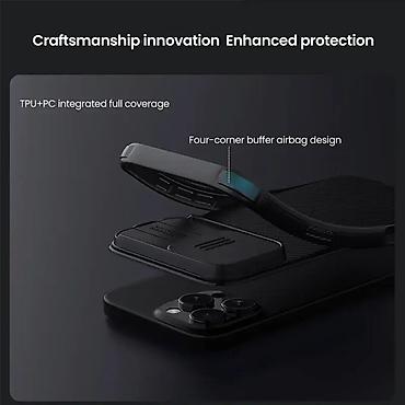 Maske i futrole za telefone: Futrola Nillkin Cam Shield Pro za iPhone 16 Pro Max (6.9) crna. Uz — 7