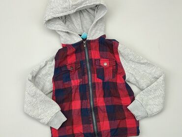 elegancki rozpinany sweterek chłopięcy 116: Світшот, Little kids, 7 р., 116-122 см, стан - Хороший