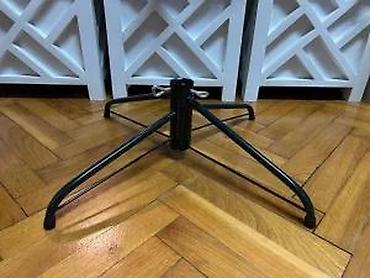 Praznična dekoracija: Metalno postolje za jelku – sklopivi X stalak - Stabilna metalna — 17