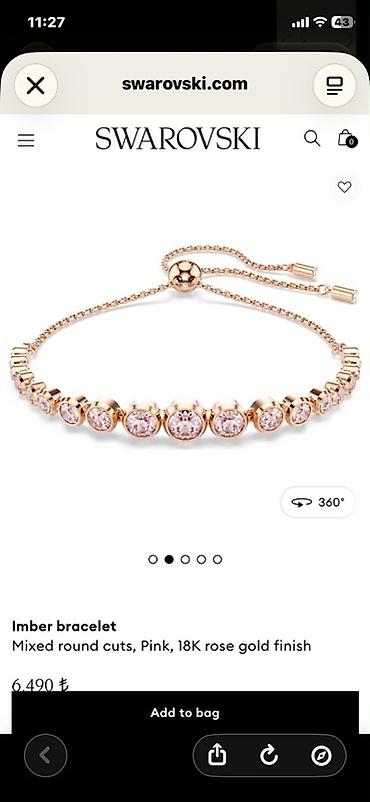 Aksesuarlar: Bilərzik, Swarovski, Çəhrayı qızıl — 7