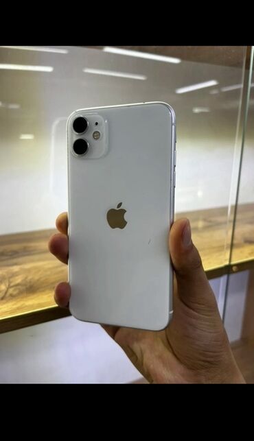 айфон 4 купить бу: IPhone 11, Колдонулган, 128 ГБ, Ак, Заряддоочу түзүлүш, Коргоочу айнек, Каптама, 72 %